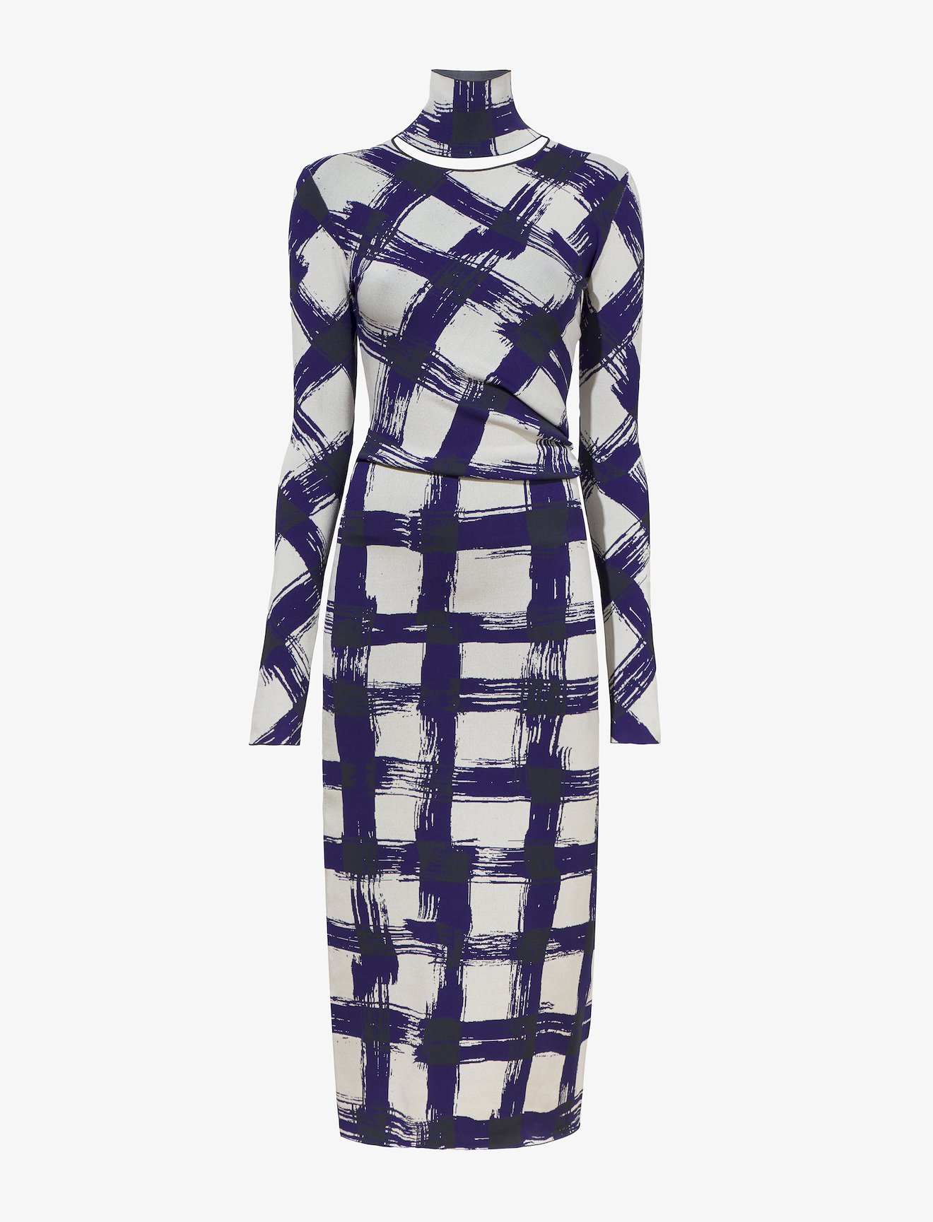 Gingham Jacquard Dress #4