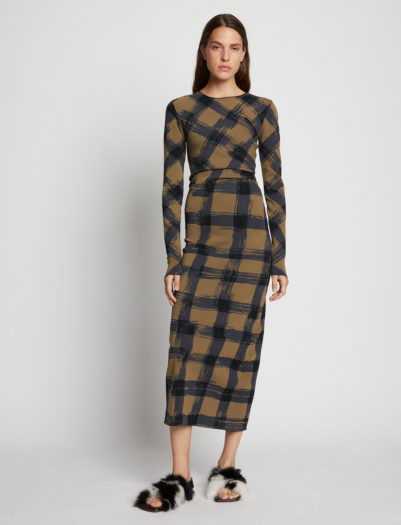 Gingham Jacquard Dress #5