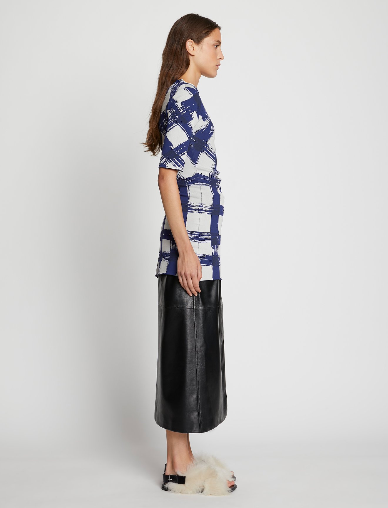 Gingham Jacquard Top #2