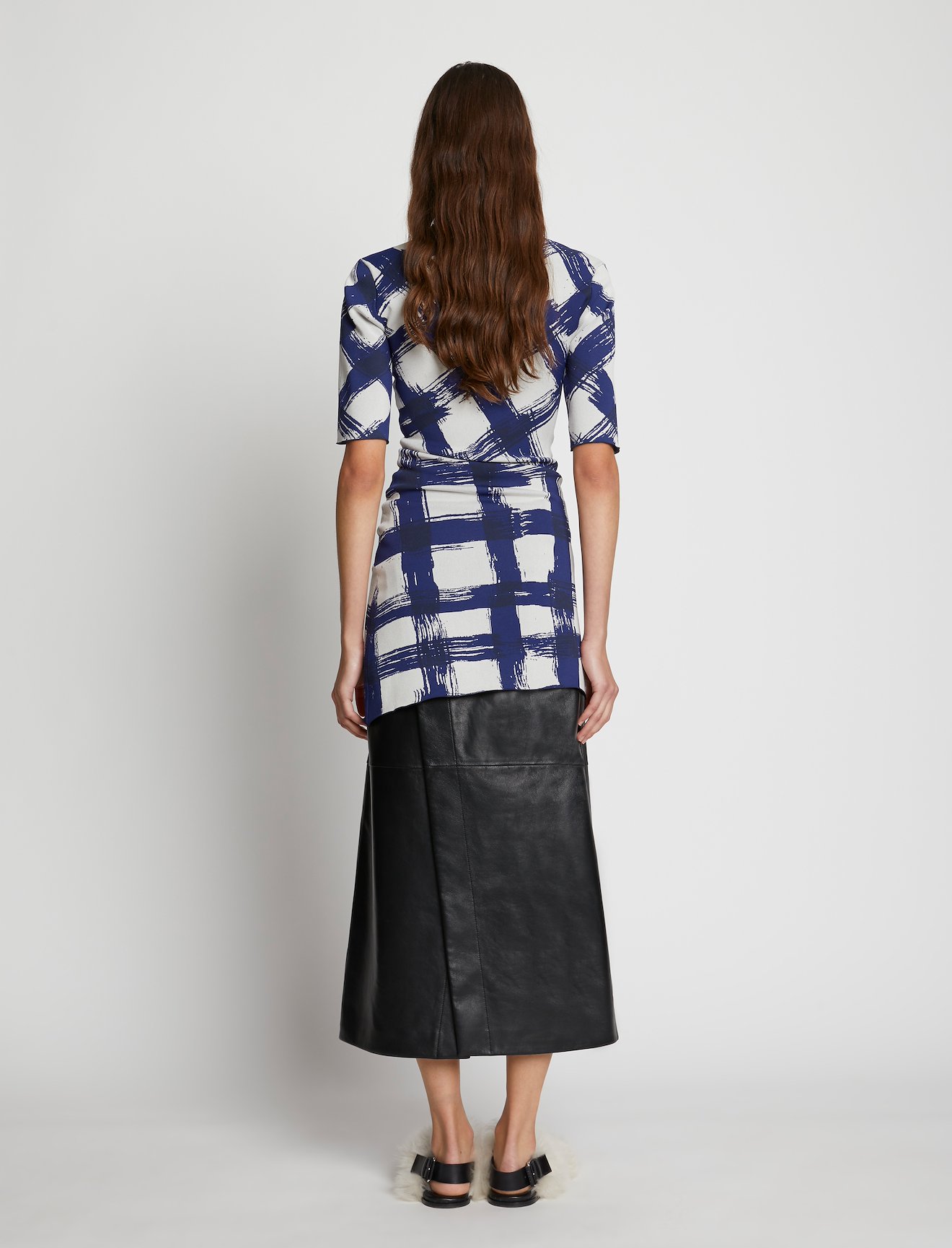 Gingham Jacquard Top #3