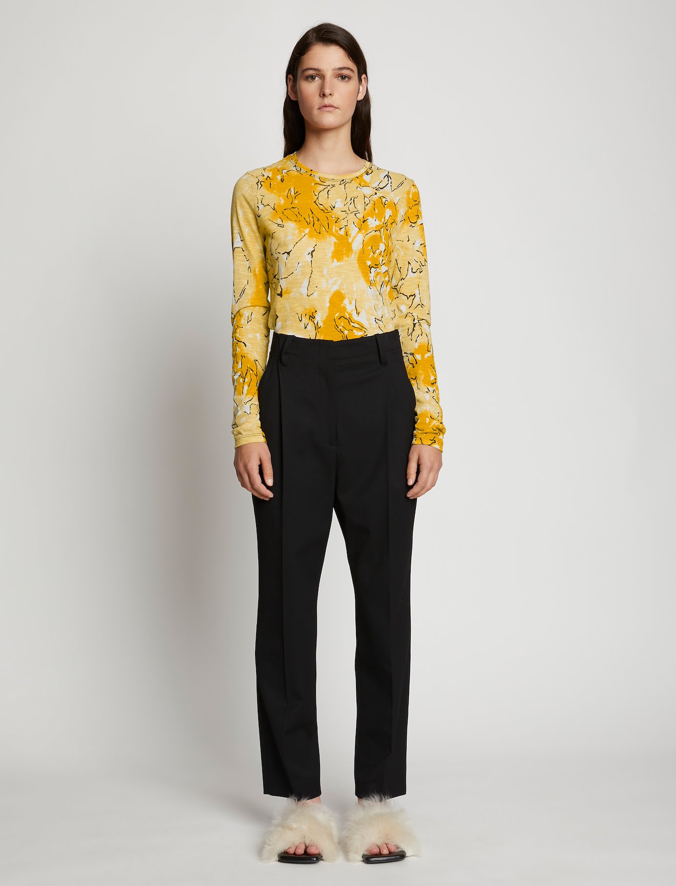 Painted Floral Long Sleeve T-Shirt #1