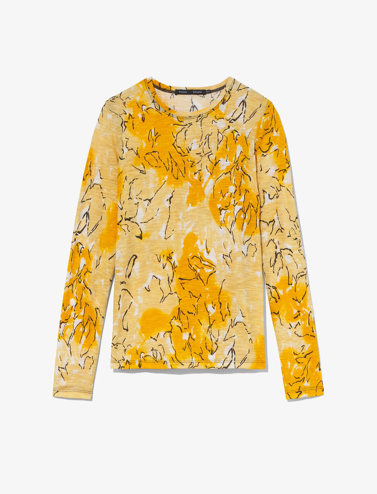 Painted Floral Long Sleeve T-Shirt #5