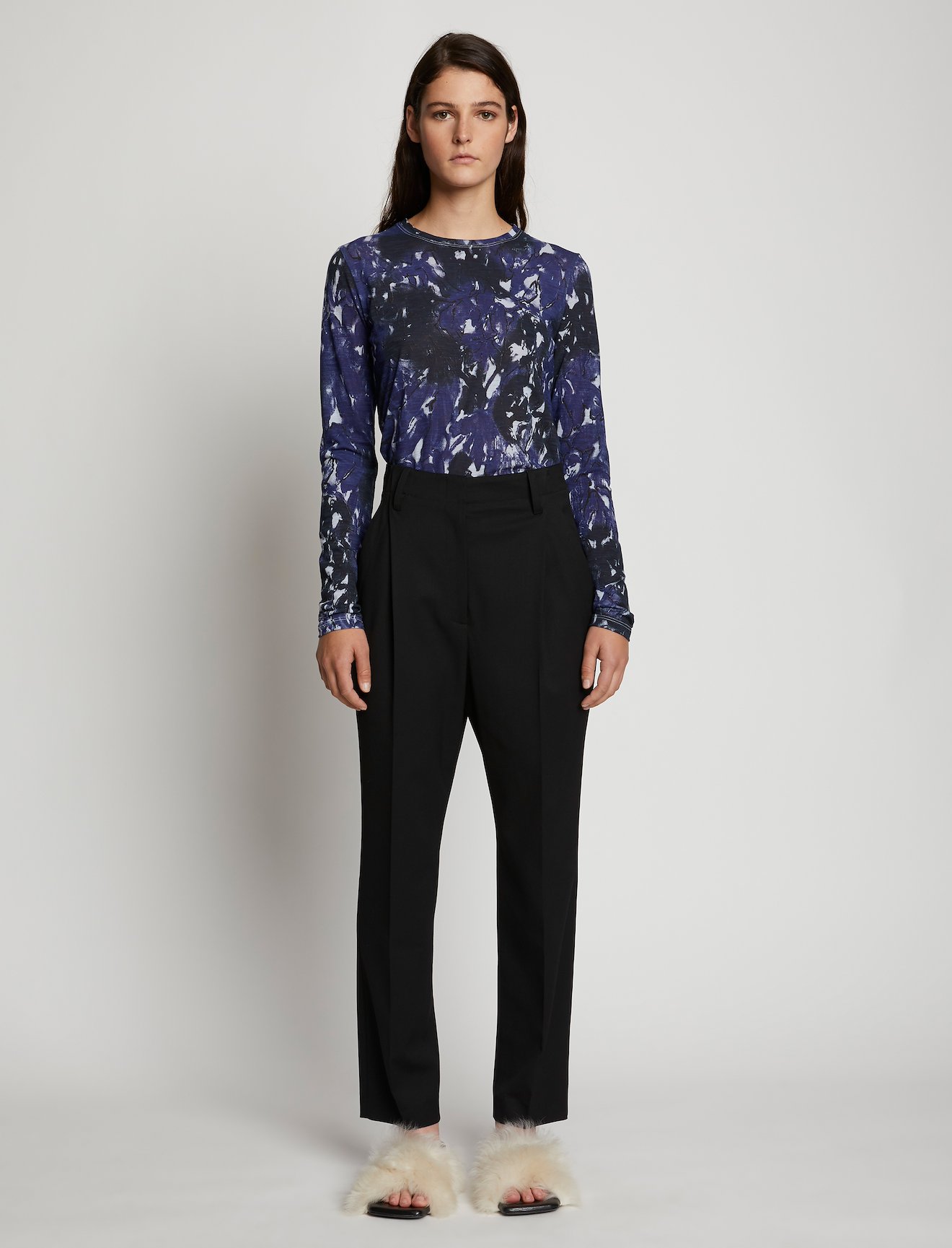 Painted Floral Long Sleeve T-Shirt #1
