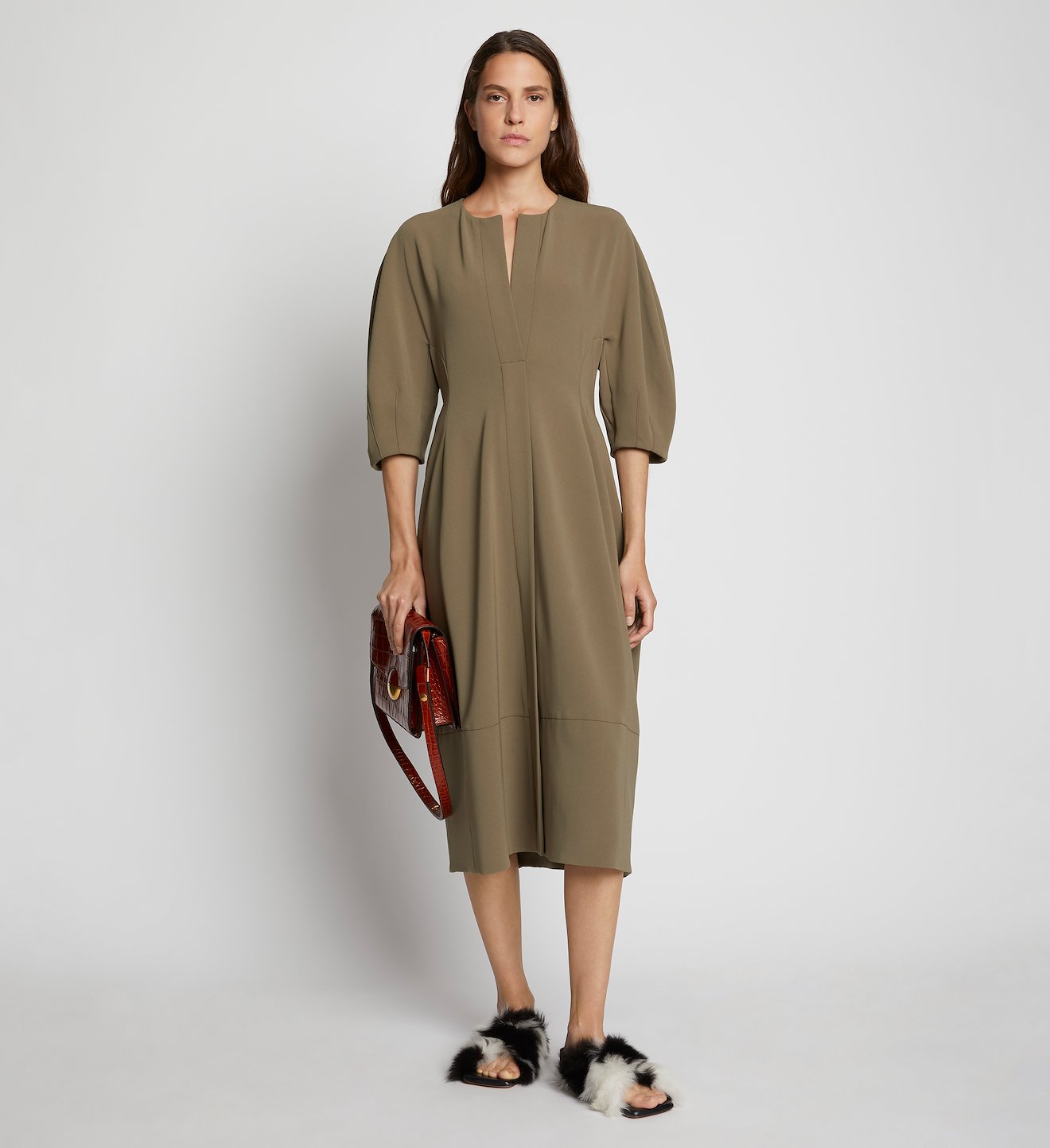 Matte Crepe Dress