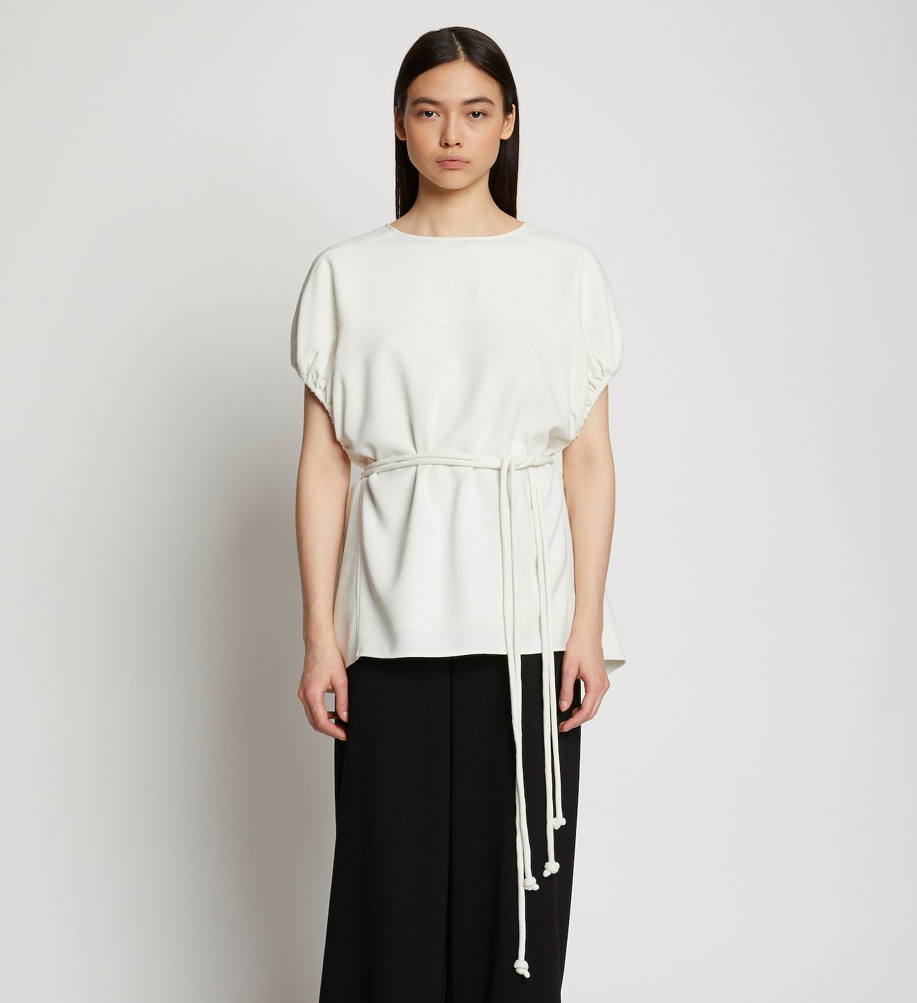 Matte Crepe Cocoon Top