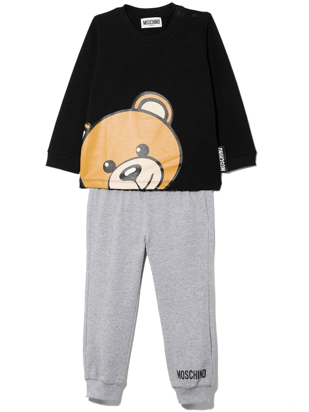 фото Moschino kids спортивный костюм с принтом teddy bear