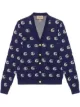 Image 1 of Gucci GG knit cotton jacquard cardigan