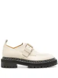 Proenza Schouler lug-sole buckled oxfords - White