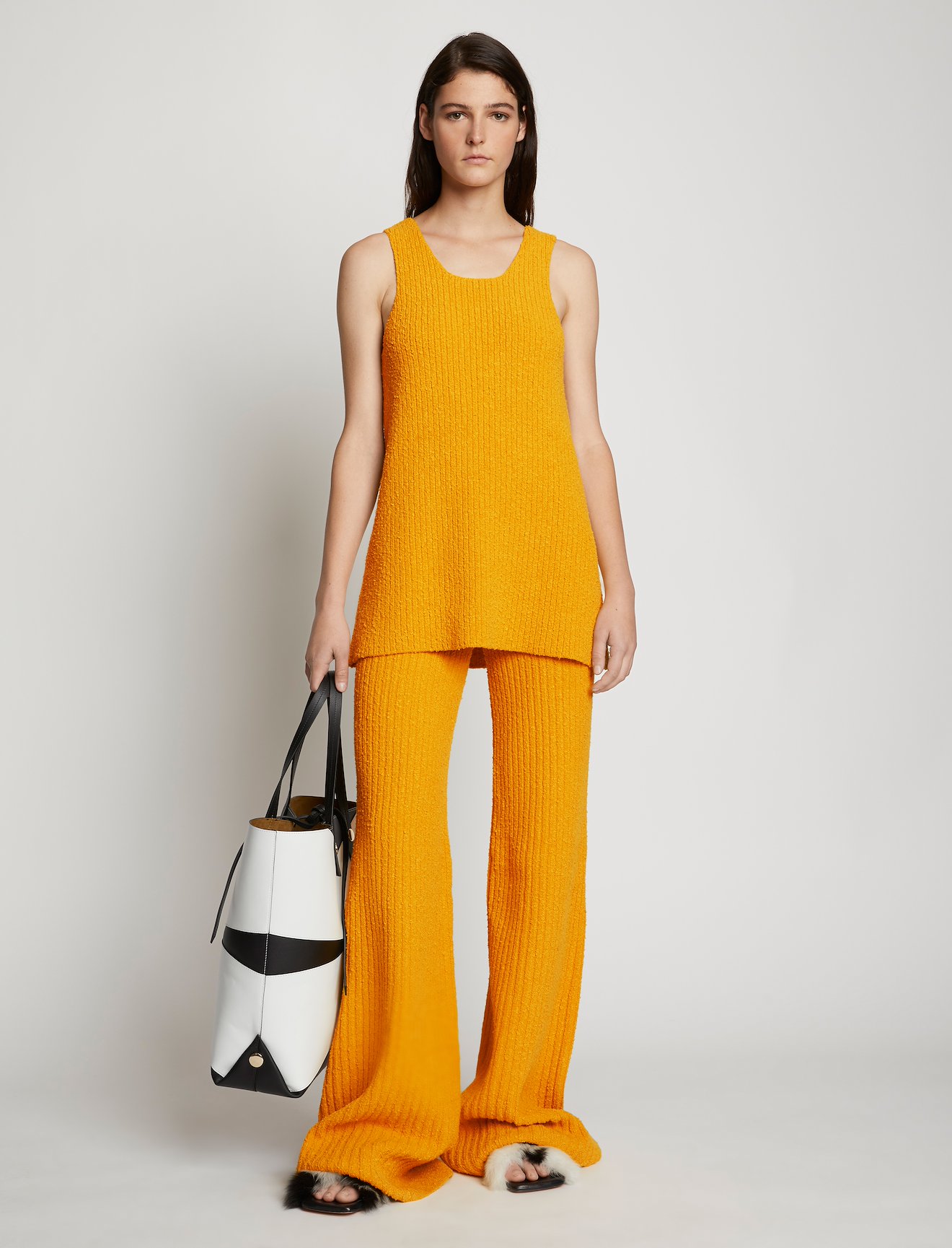 Melange Boucle Knit Tank #1
