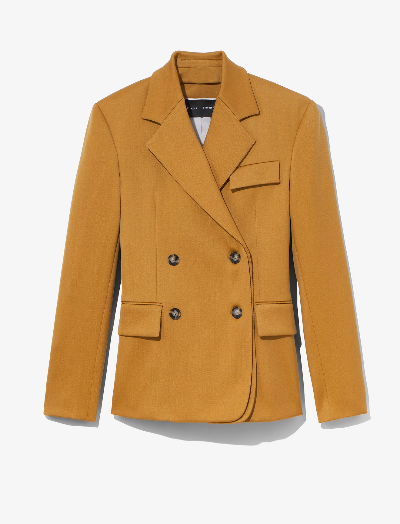 Wool Twill Double Breasted Blazer #5