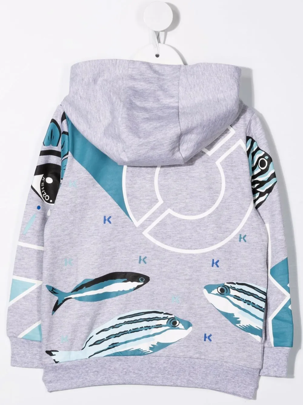 фото Kenzo kids худи на молнии с принтом tiger