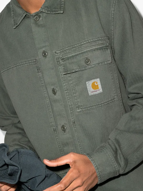Shop Carhartt WIP Charter logo patch 