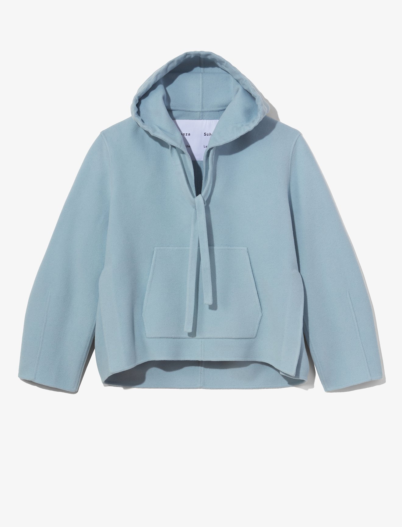 Doubleface Hooded Jacket in blue | Proenza Schouler