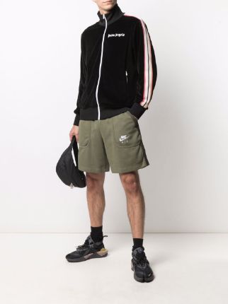 French Terry logo-embroidered shorts展示图