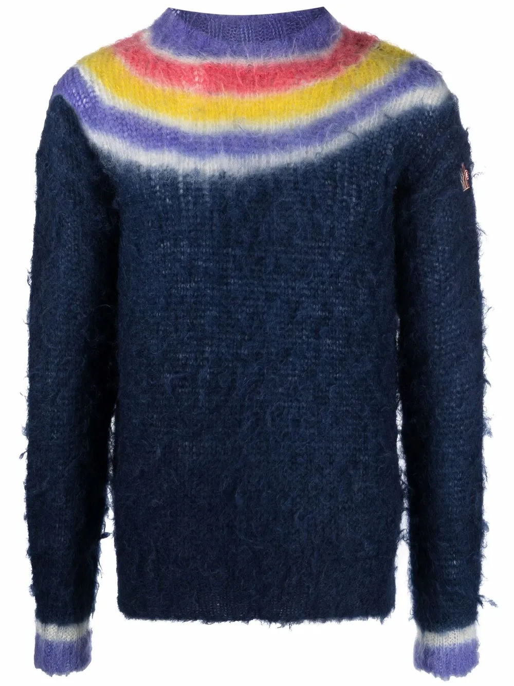 

Moncler Grenoble striped crew neck jumper - Blue