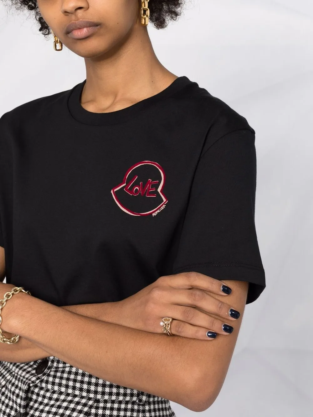 фото Moncler футболка с надписью