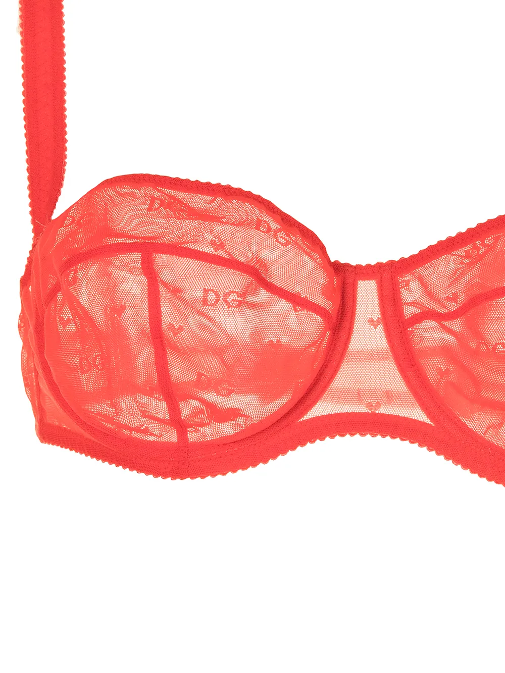 фото Dolce & gabbana бюстгальтер-балконет с монограммой