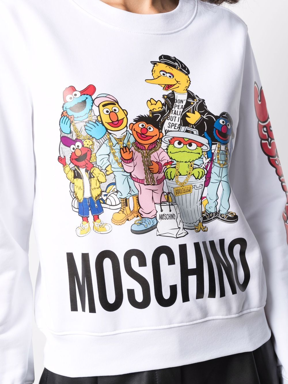 фото Moschino толстовка из коллаборации с sesame street©