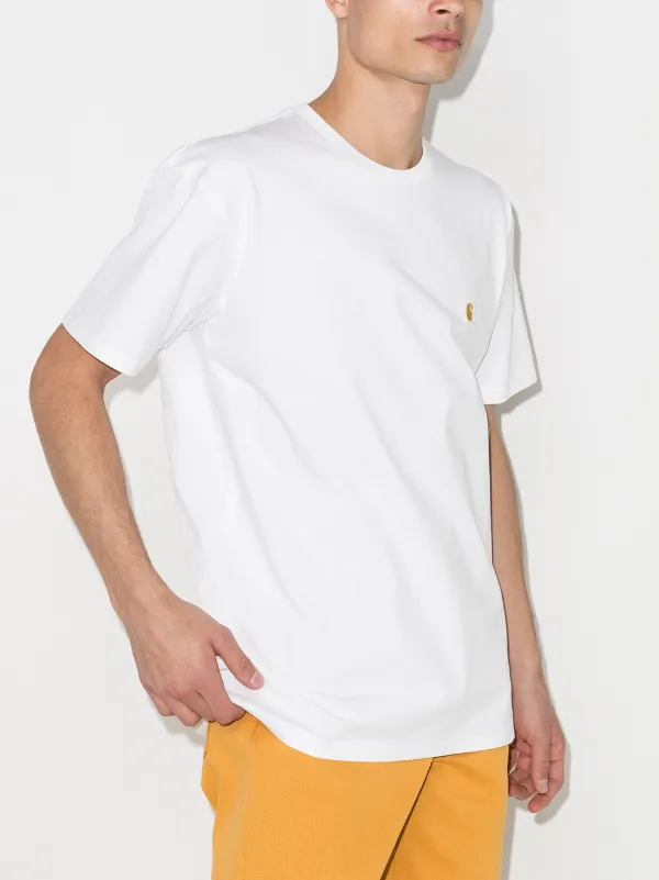 【関税&送料込】Carhartt Wip S S Chase White Cotton T-Shirt Carhartt WIP Women's Chase T-Shirt | White – Page Women's