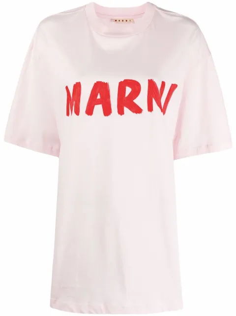 Marni logo-print crewneck T-shirt