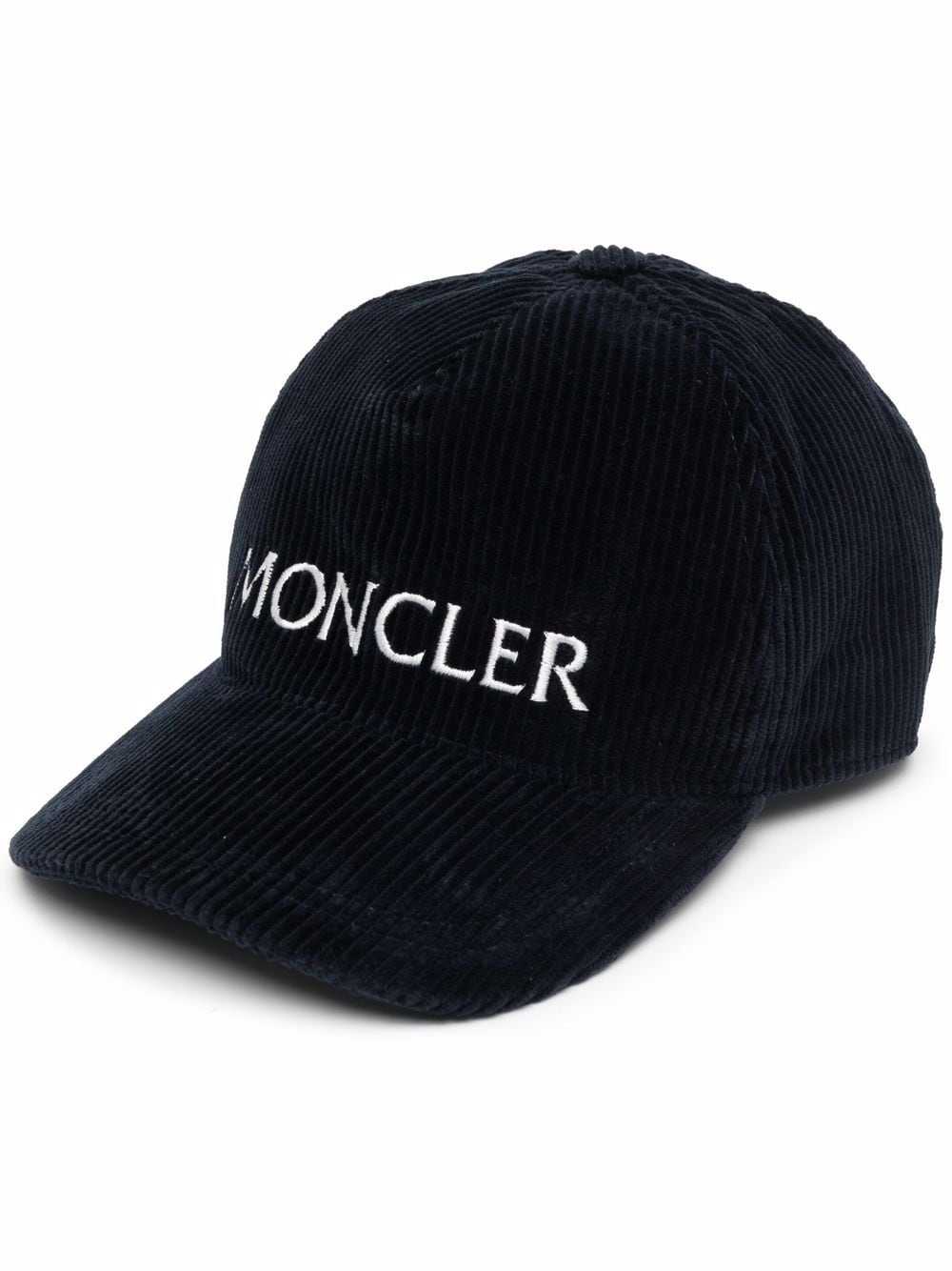 фото Moncler вельветовая кепка с вышитым логотипом