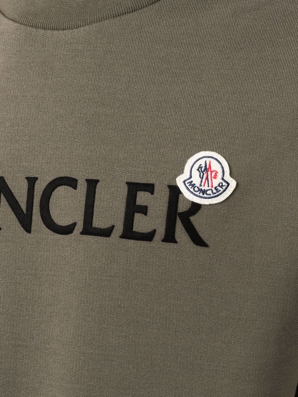 фото Moncler толстовка с круглым вырезом и логотипом