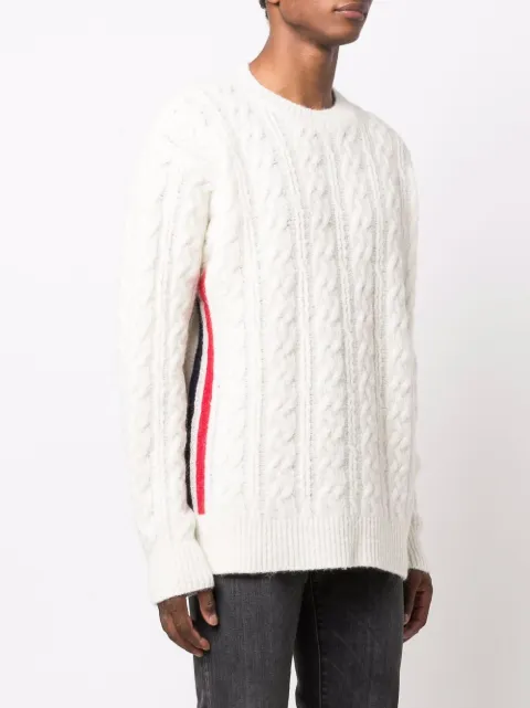 Moncler cable-knit crew-neck Sweater 