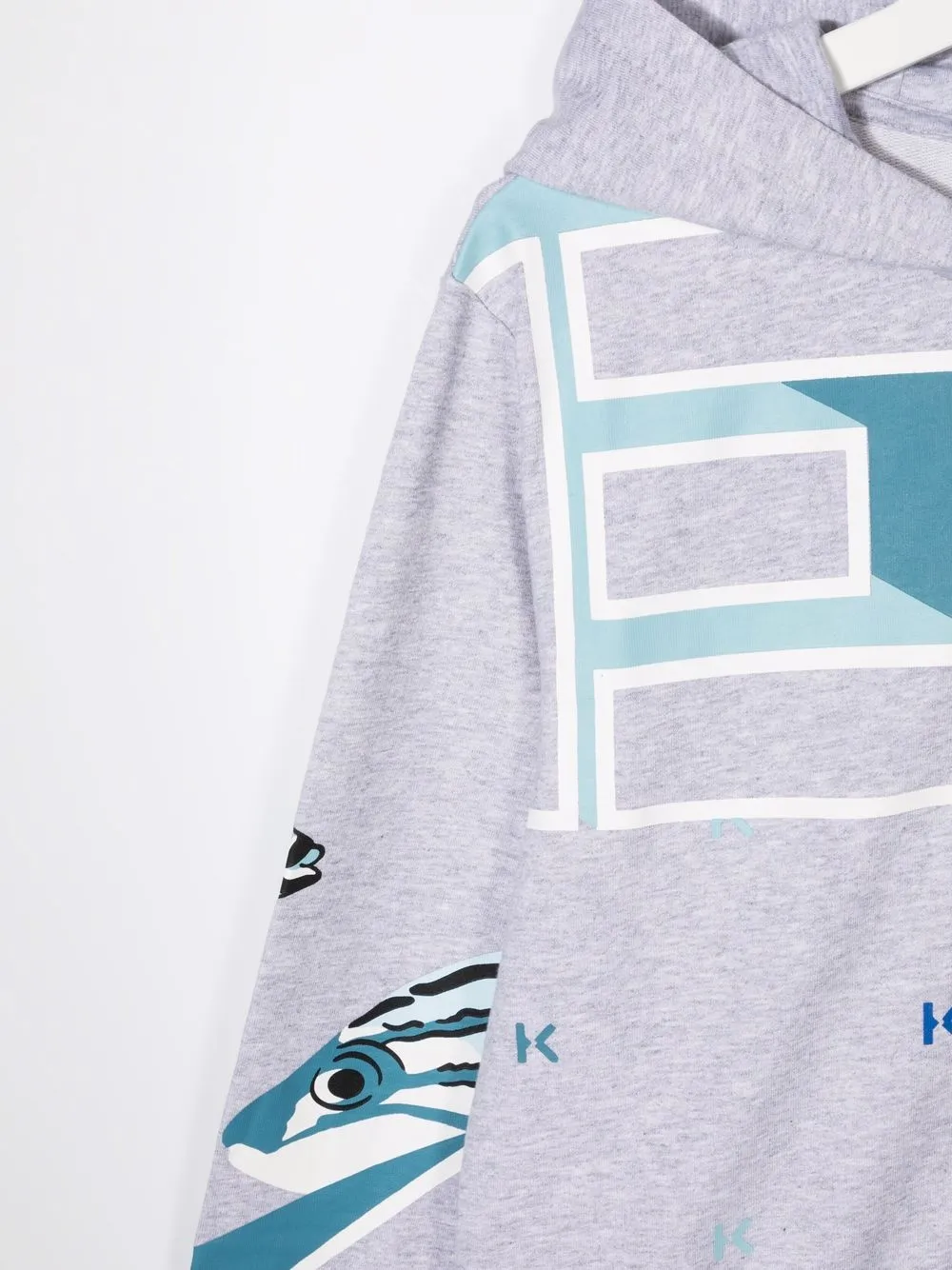 фото Kenzo kids худи на молнии с принтом tiger