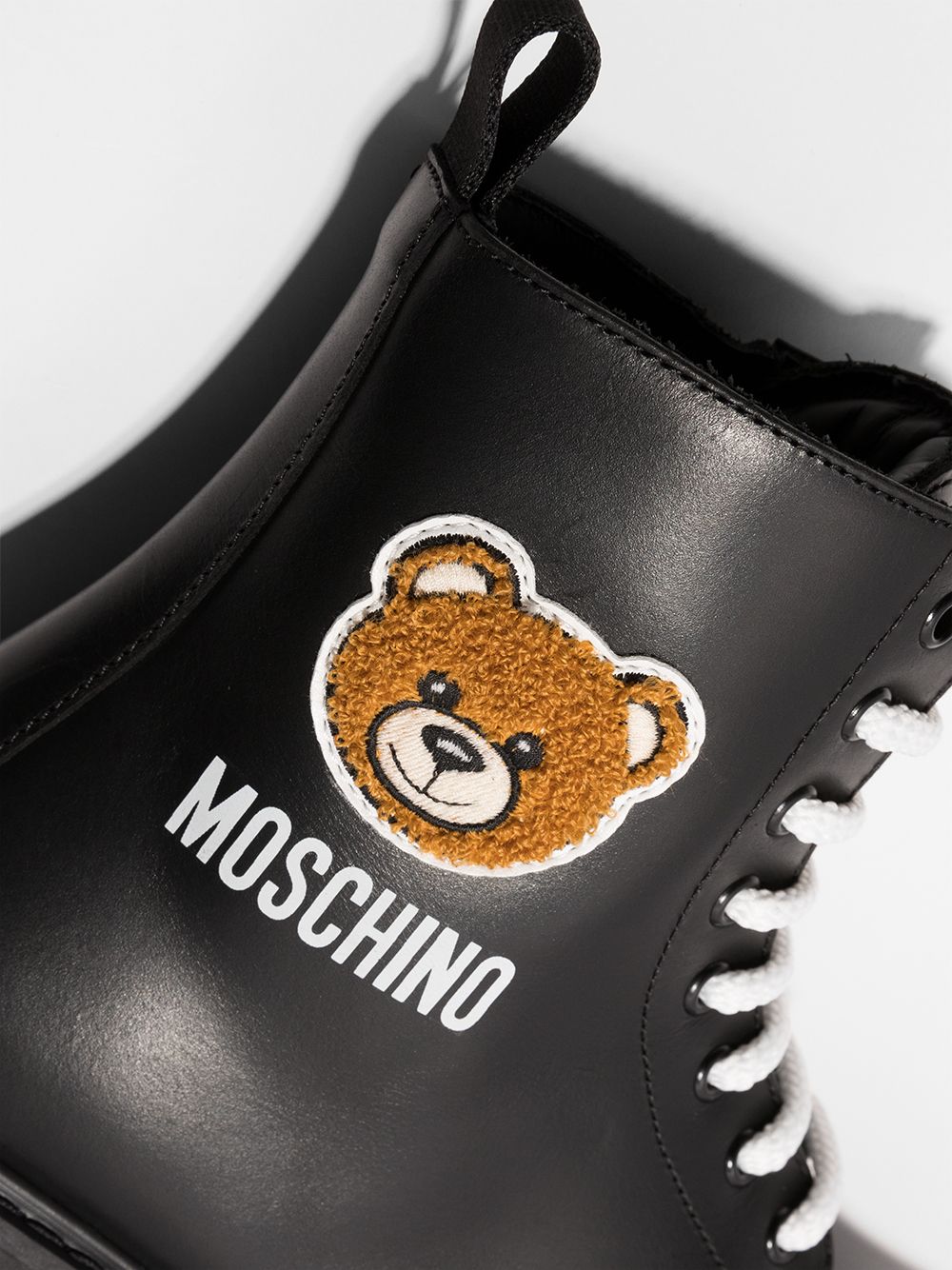 фото Moschino kids ботинки teddy в стиле милитари