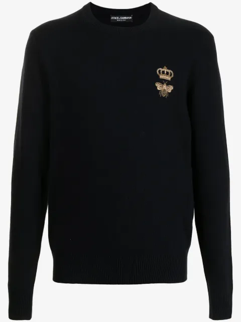 Dolce & Gabbana logo-patch jumper