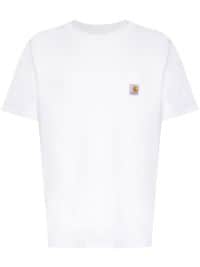 ＜Farfetch＞ Carhartt WIP ロゴ Tシャツ - ホワイト画像