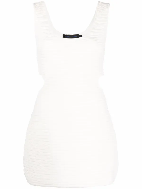 Proenza Schouler Wavy rib-knit Tank Top | White | FARFETCH CA