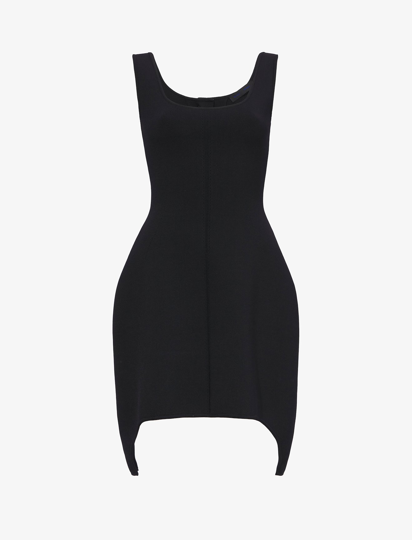 Compact Viscose Knit Sculpted Dress #4