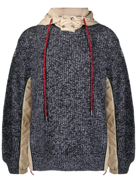 Moncler logo-patch multi-panel jumper
