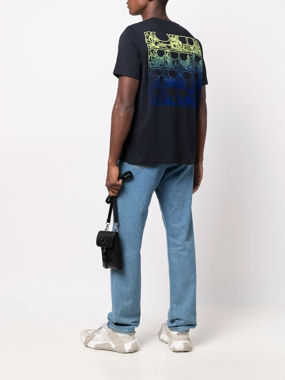 фото Moncler футболка с графичным принтом