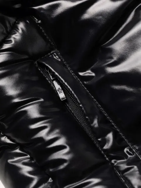 Shop Moncler Anogramme long padded coat 