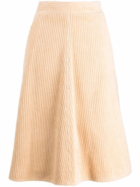Moncler Genius 2 Moncler 1952 corduroy A-line skirt