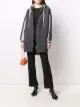 Lorena Antoniazzi hooded panel-knit zipped jacket