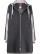 Image 1 of Lorena Antoniazzi hooded panel-knit zipped jacket