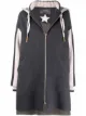 Image 2 of Lorena Antoniazzi hooded panel-knit zipped jacket