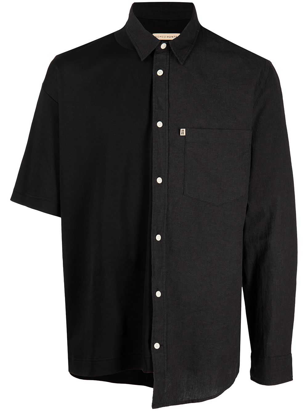asymmetric button-down shirt