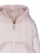 Lapin House hooded faux-fur knit-sleeve jacket