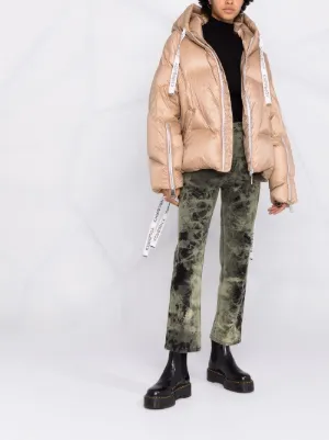 ダウンジャケット・コート KHRISJOY Women Outer KWF24R0601 NY0002CHA001 Beige Khrisjoy Beige nylon down jacket | wananluxury | REVERSIBLE