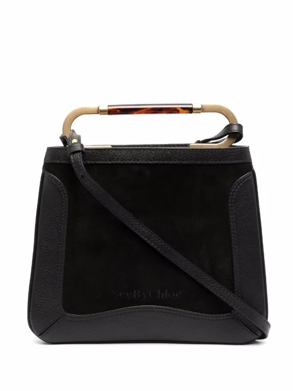 black square tote bag