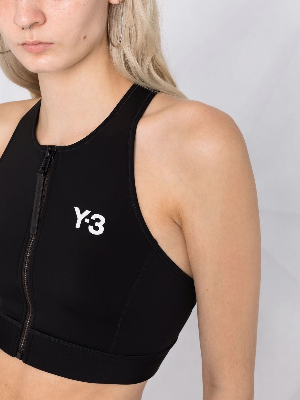 фото Y-3 укороченный топ с логотипом