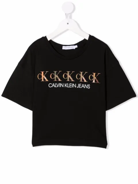 Calvin Klein Kids logo-print cotton T-shirt