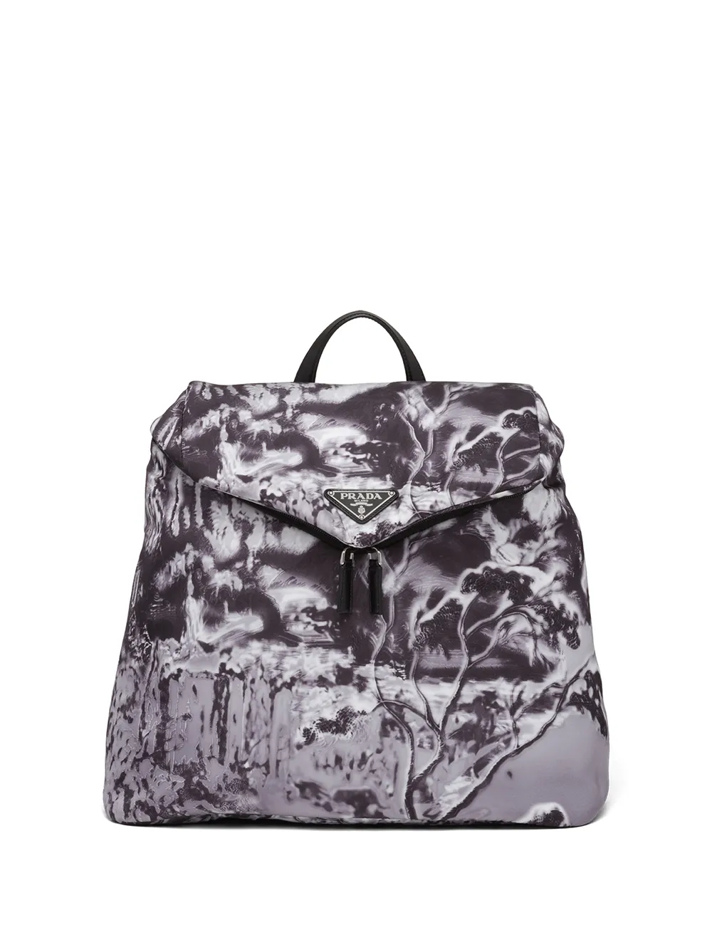 

Prada Re-Nylon abstract-print backpack - Grey