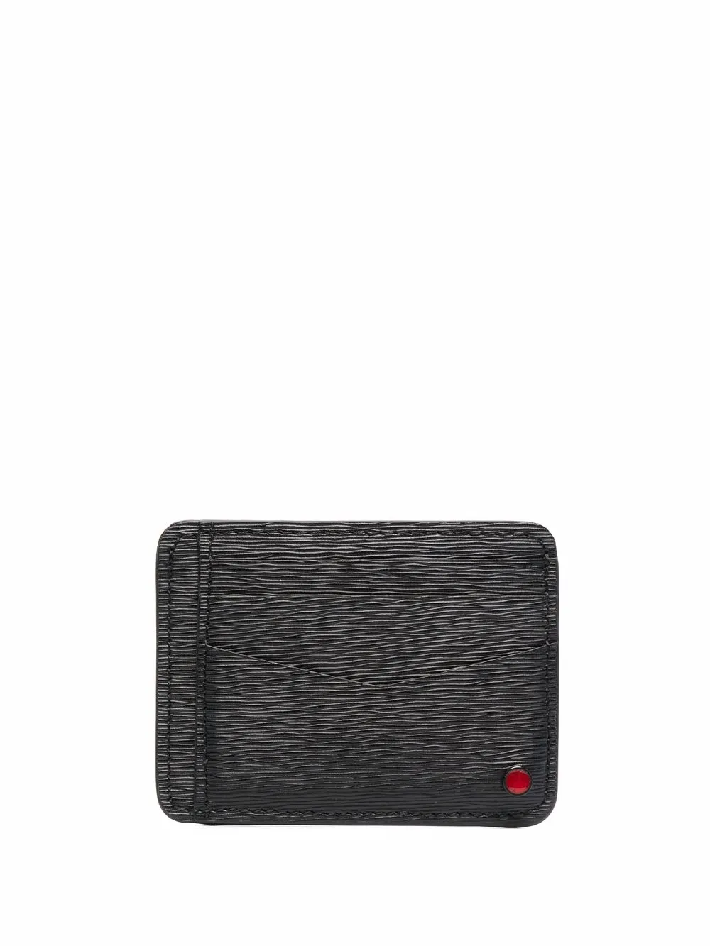 

Kiton tarjetero de piel saffiano - Negro