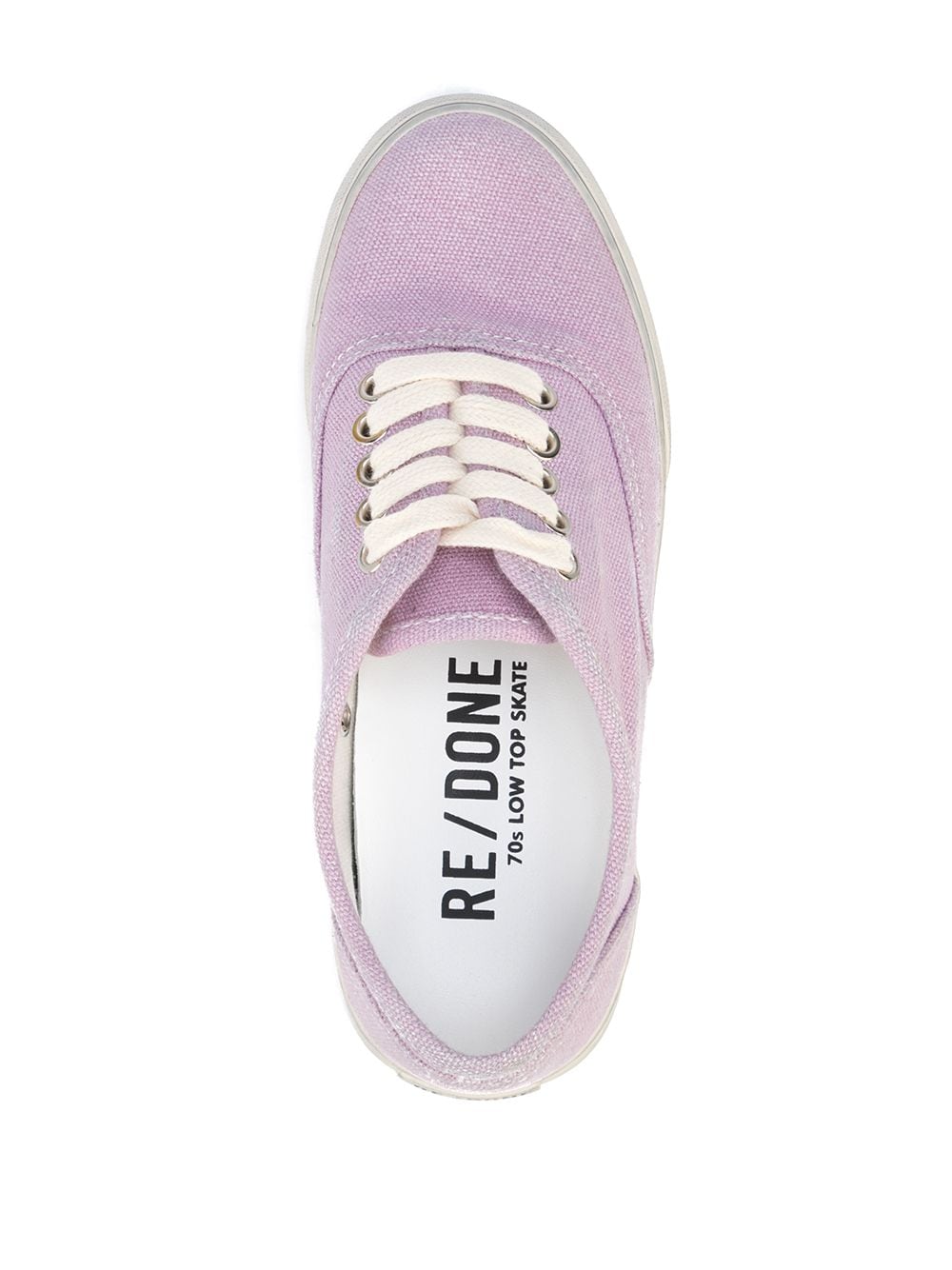 Shop Re/done '70s Skate Low-top Sneakers In Violett
