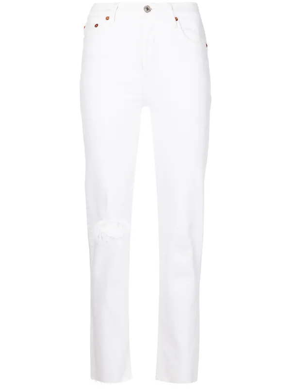 RE/DONE ダメージ ストレートジーンズ 通販 - FARFETCH